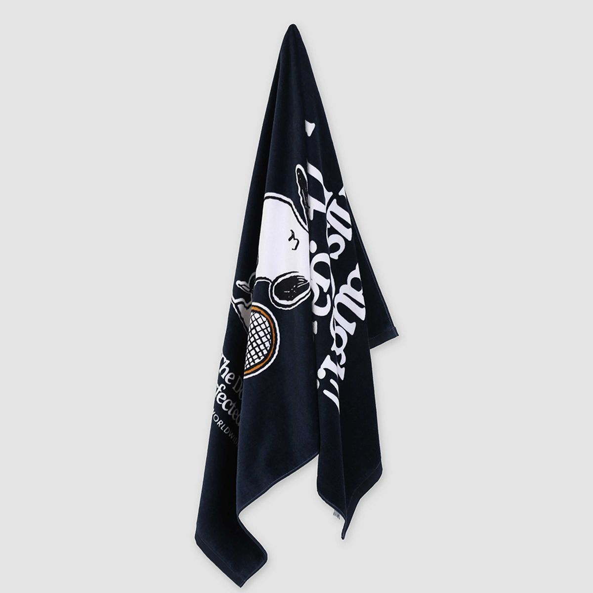 송월타올(SONGWOL TOWEL) 스누피 블랙에디션 테니스76 비치 바스타올 기념수건 답례품