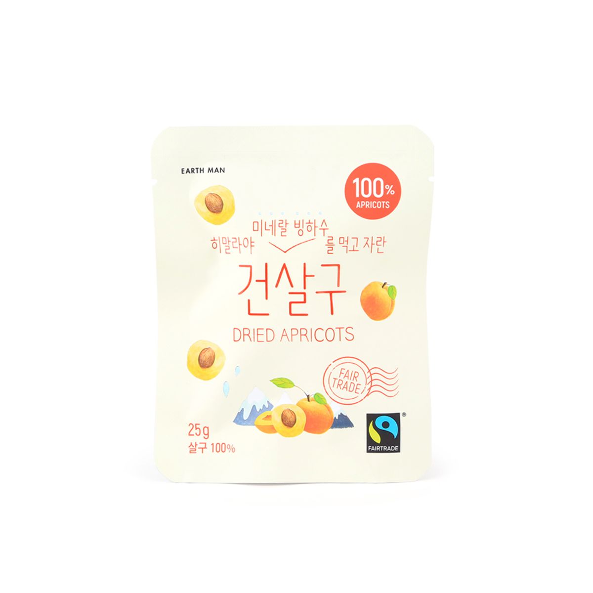 어스맨(EARTHMAN) 히말라야 미네랄 빙하수를 먹고 자란 건살구 25g (10입)