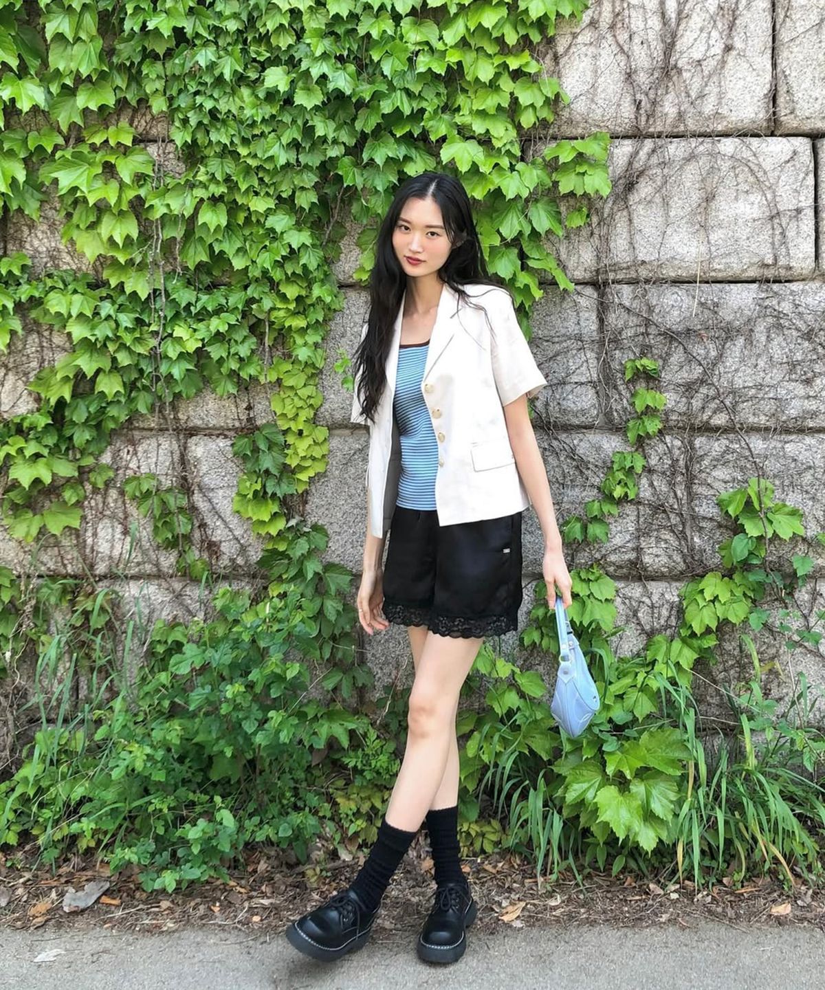 쥬시쥬디(JUCYJUDY) 셔츠형반팔자켓 JZJK324B