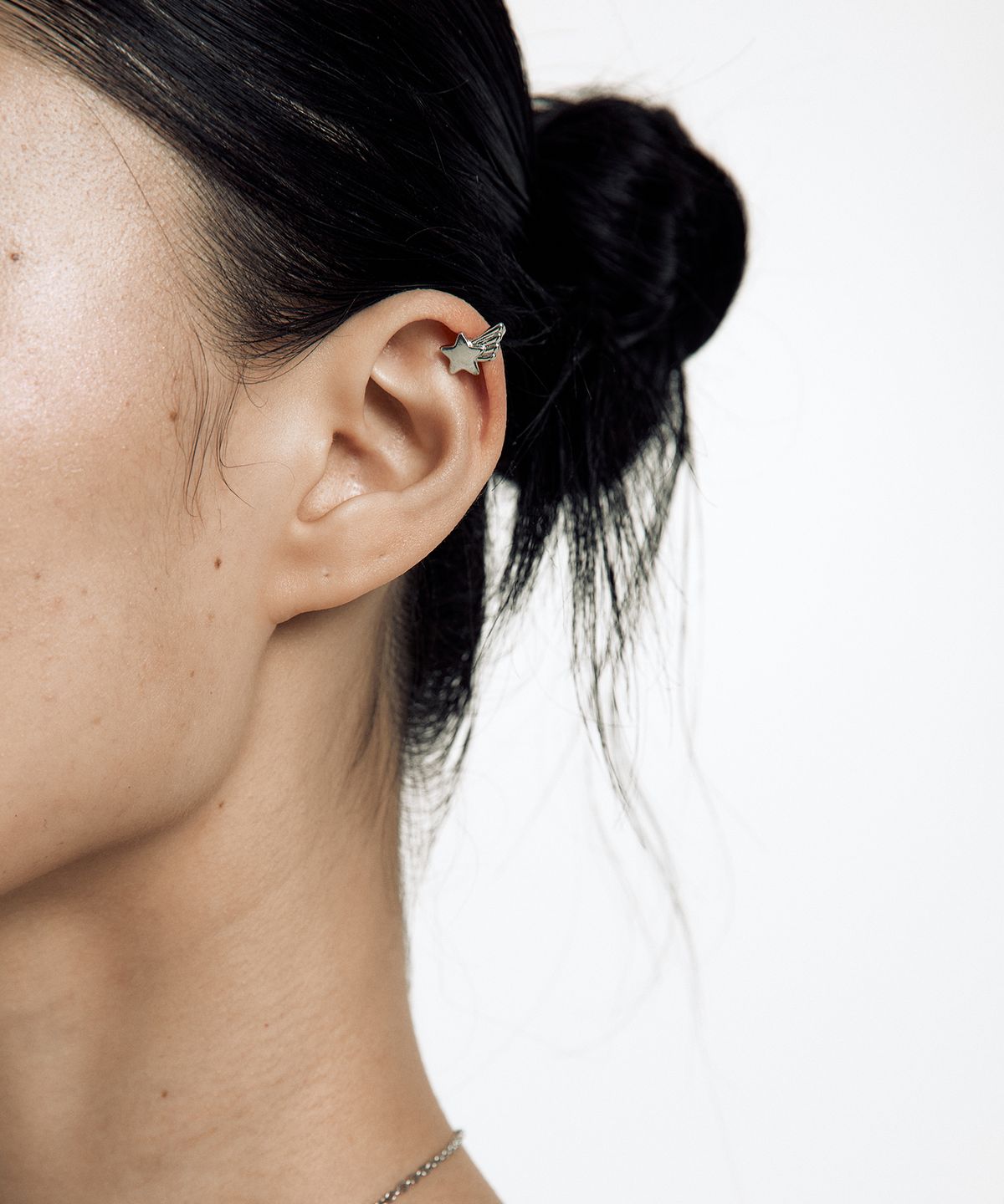 카시코(KASHIKO) Big Ribbon Shooting Star Ear Cuff Set