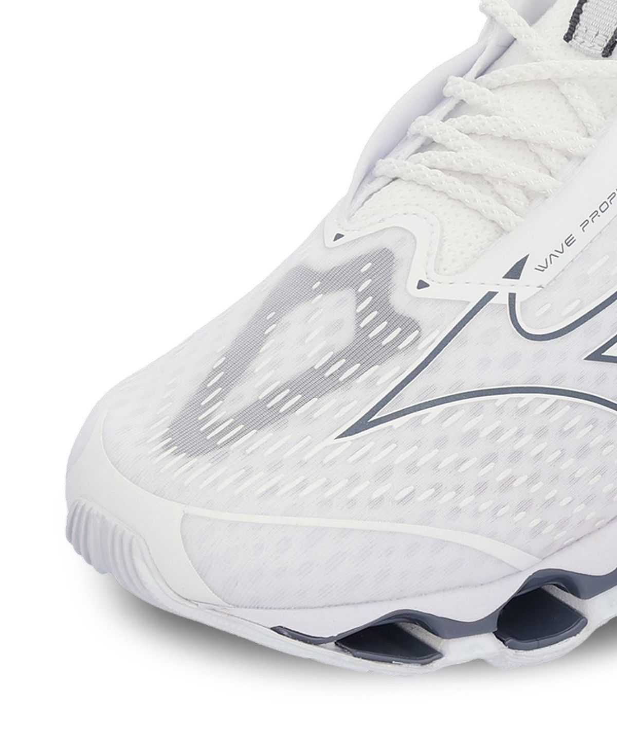 미즈노(MIZUNO) (공용) 웨이브 프로페시 14 - 화이트:메탈릭 그레이 / J1GC255132