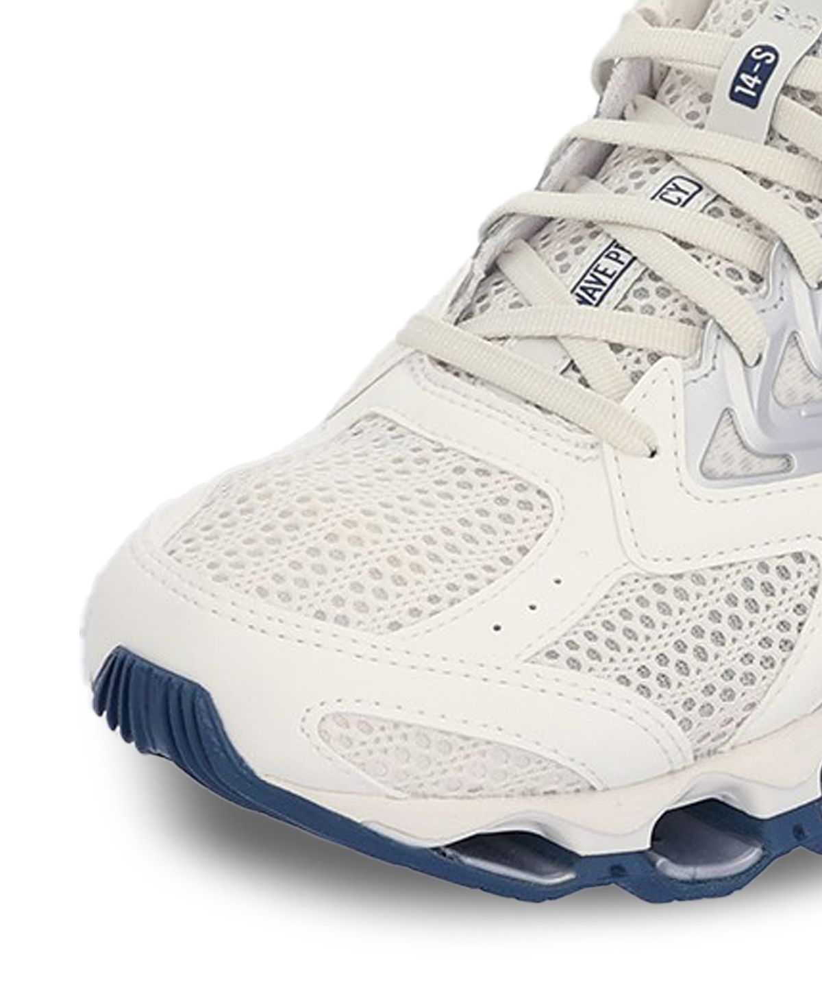 미즈노(MIZUNO) (공용) 웨이브 프로페시 14 S - 스노우 화이트:다크 데님:실버 / J1GC258384