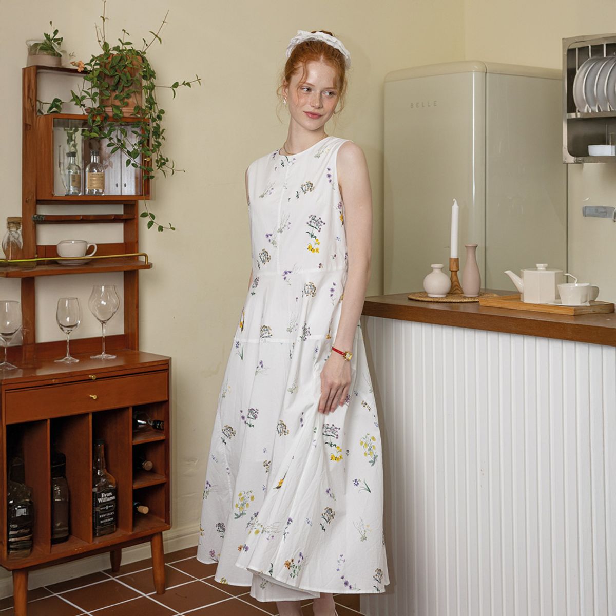 던드롭(DUNDROP) DD_Elegant garden dress_WHITE