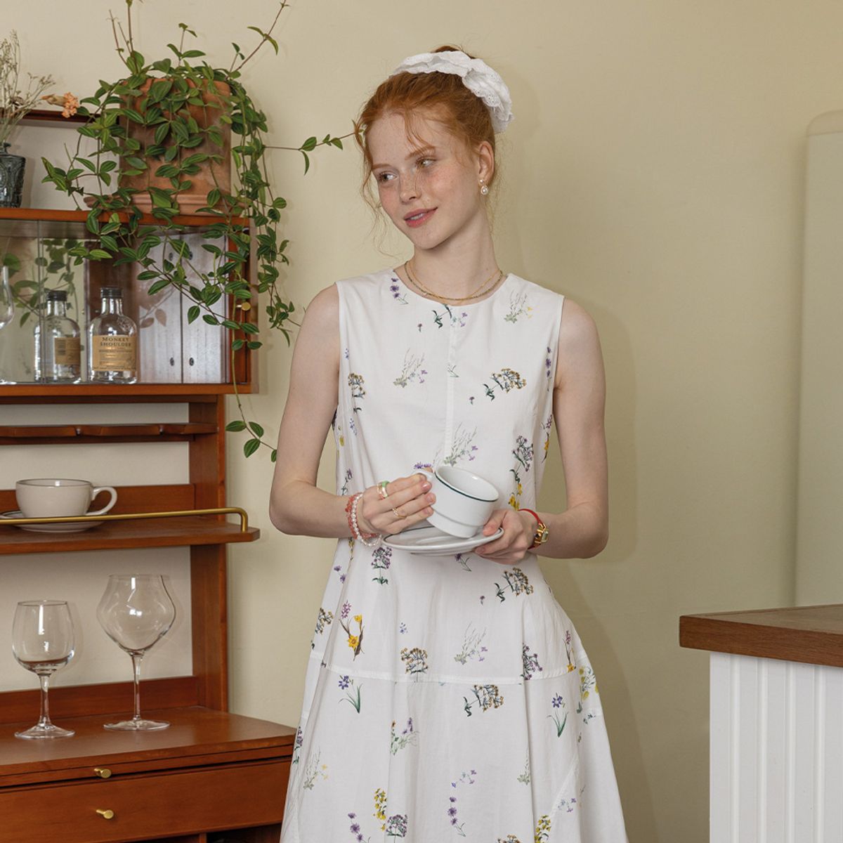 던드롭(DUNDROP) DD_Elegant garden dress_WHITE