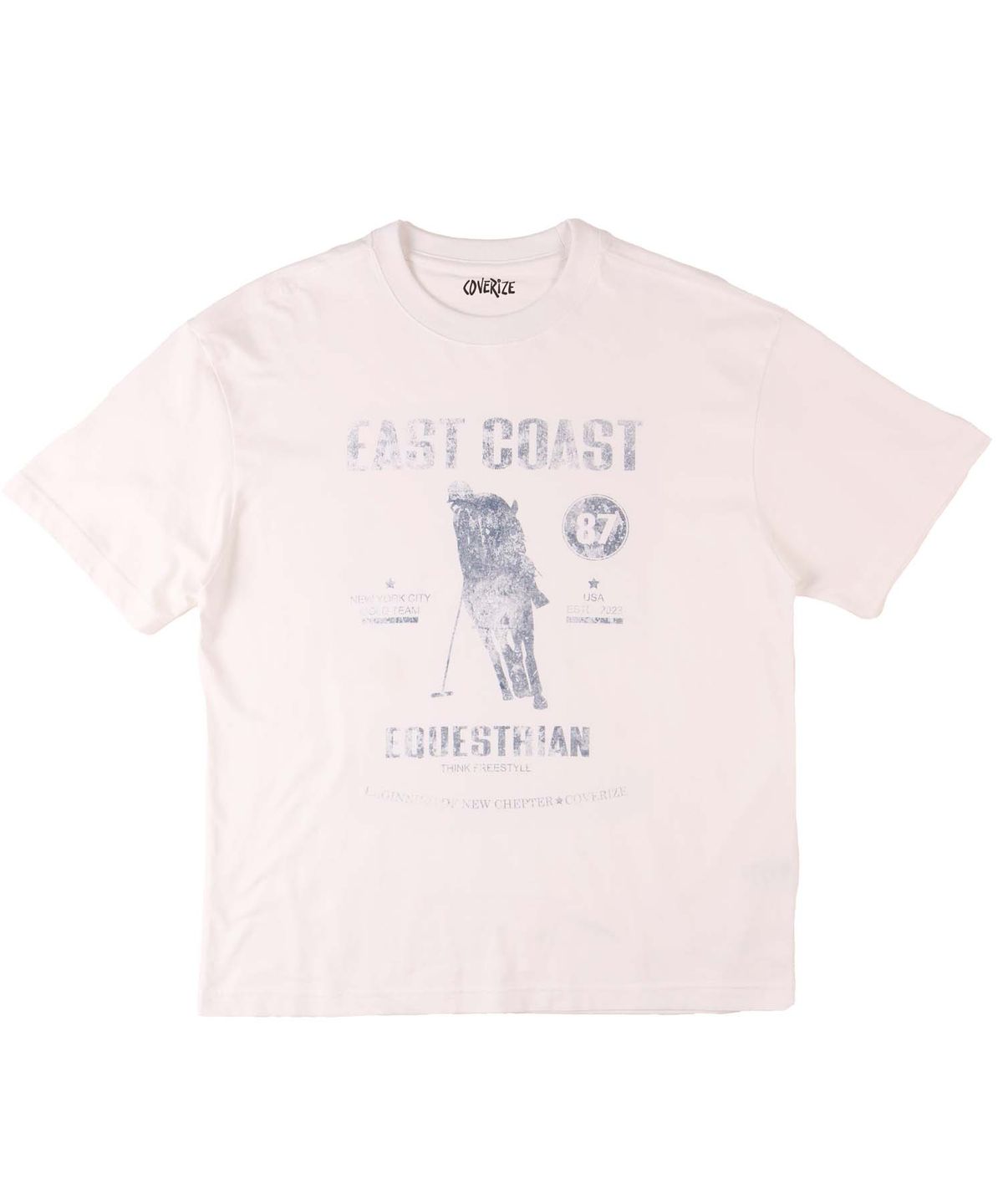 커버라이즈(COVERIZE) EAST COAST TEE  (BLACK)
