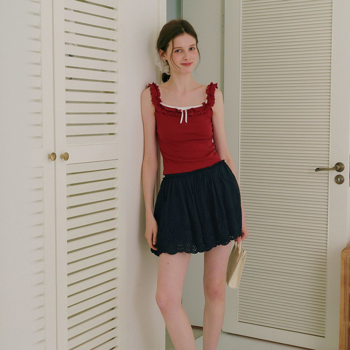 쎄무아듀(CEST MOIDEW) Cest_Ruffle sleeveless top