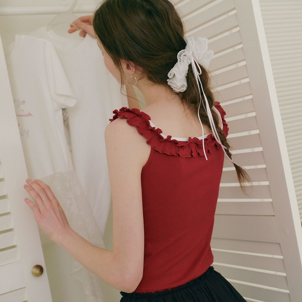 쎄무아듀(CEST MOIDEW) Cest_Ruffle sleeveless top