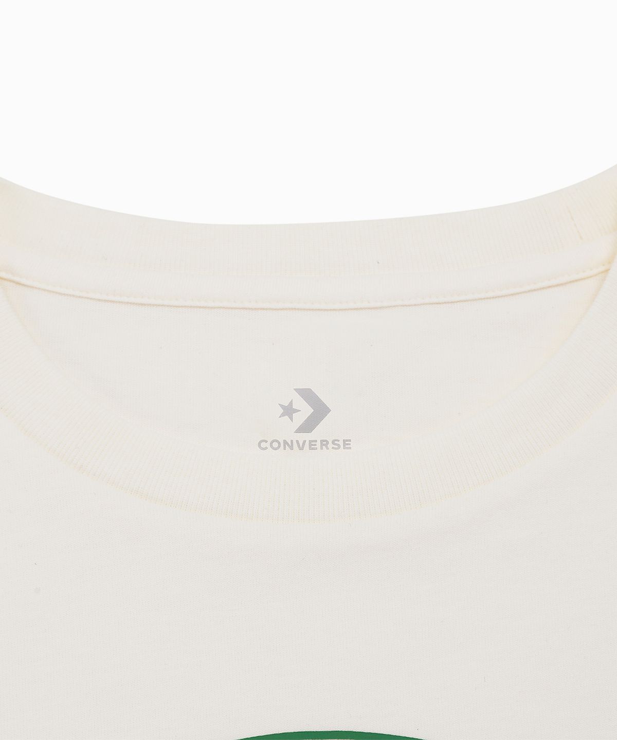 컨버스(CONVERSE) 올스타 패치 스탠다드 핏 티셔츠 에그렛 MCH737-W2Y