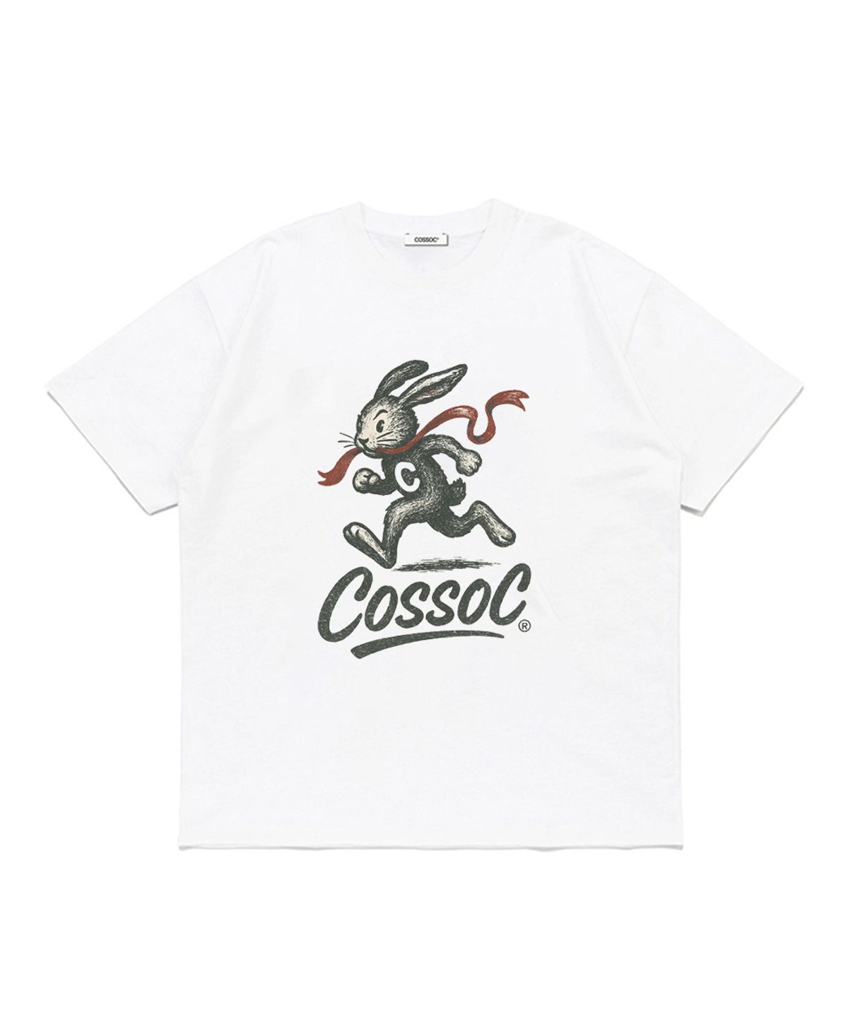 코소(COSO) 런 래빗 런 반팔 티셔츠(GREY)
