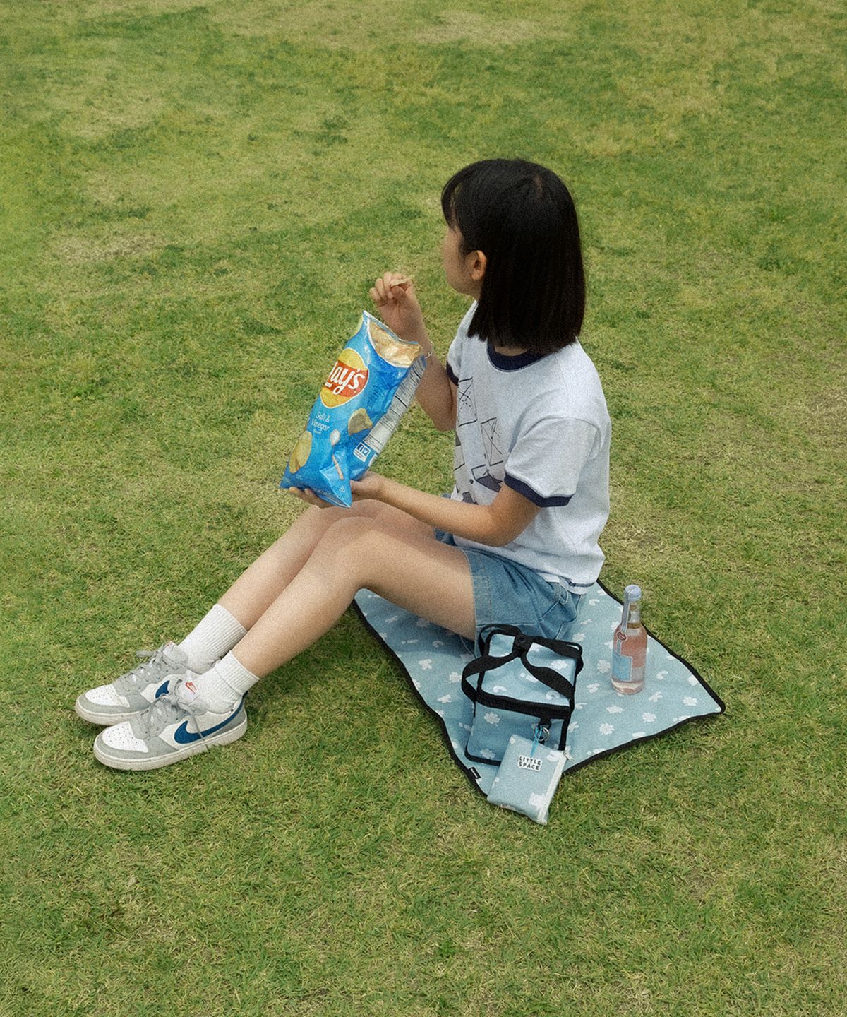 김하찬(KIMHACHAN) 럭키홈 패턴 도시락 런치 가방 (보온/보냉) - 2 COLORS