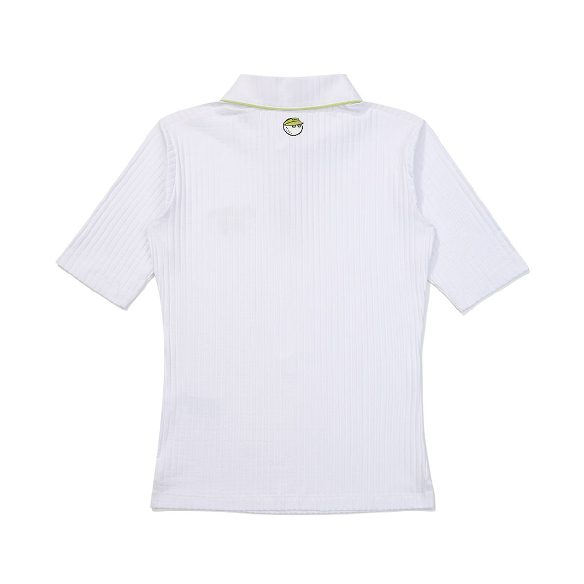 말본 골프(MALBON GOLF) 에리 로고 포인트 카라 티셔츠 OFF WHITE (WOMAN)