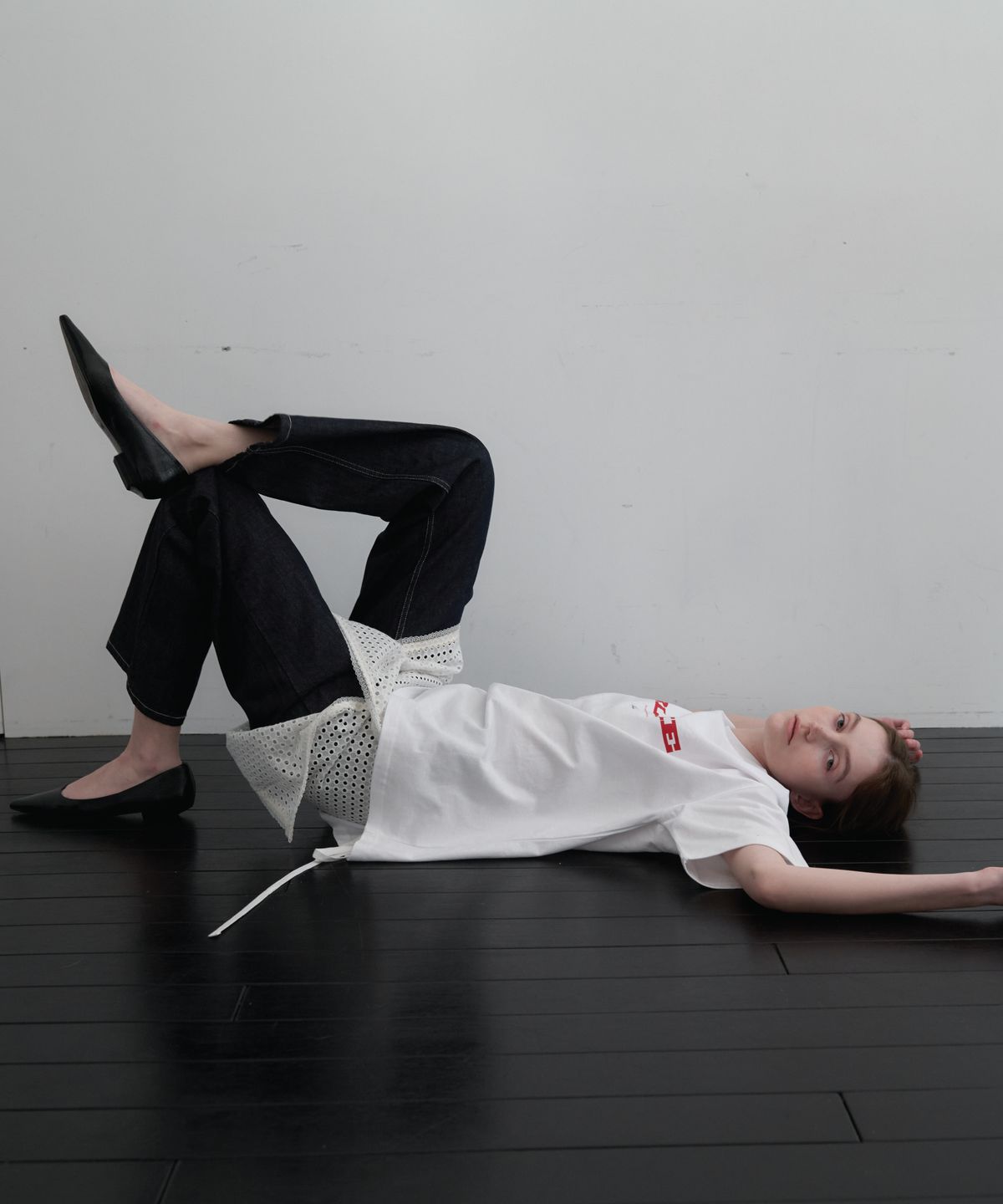앤테(AENTE) Blake oversized t-shirt- Ivory