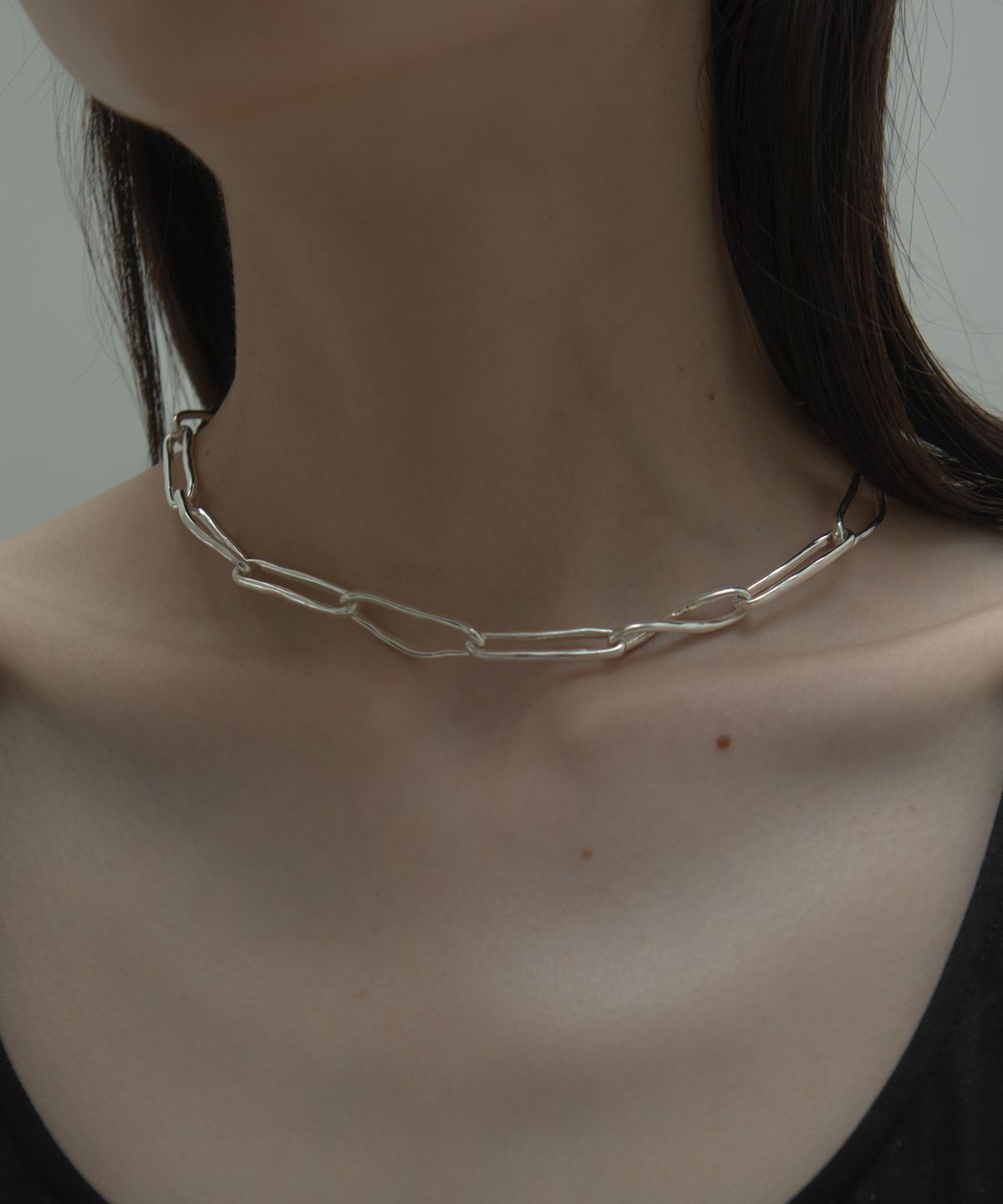 노비스도쿄(NOVICE TOKYO) 뉘앙스 체인 목걸이 Nuance Chain Necklace / Silver