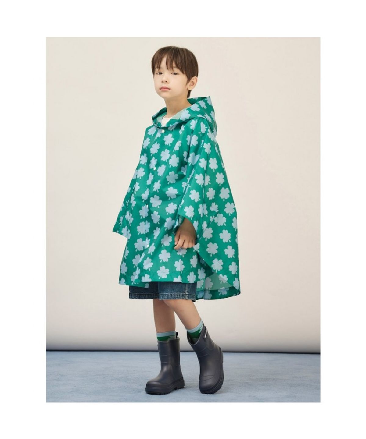 빈폴 키즈(BEANPOLE KIDS) 전판 그래픽 우비  그린 (BI5639U01M) (BI5639U01M) (BI5639U01M)