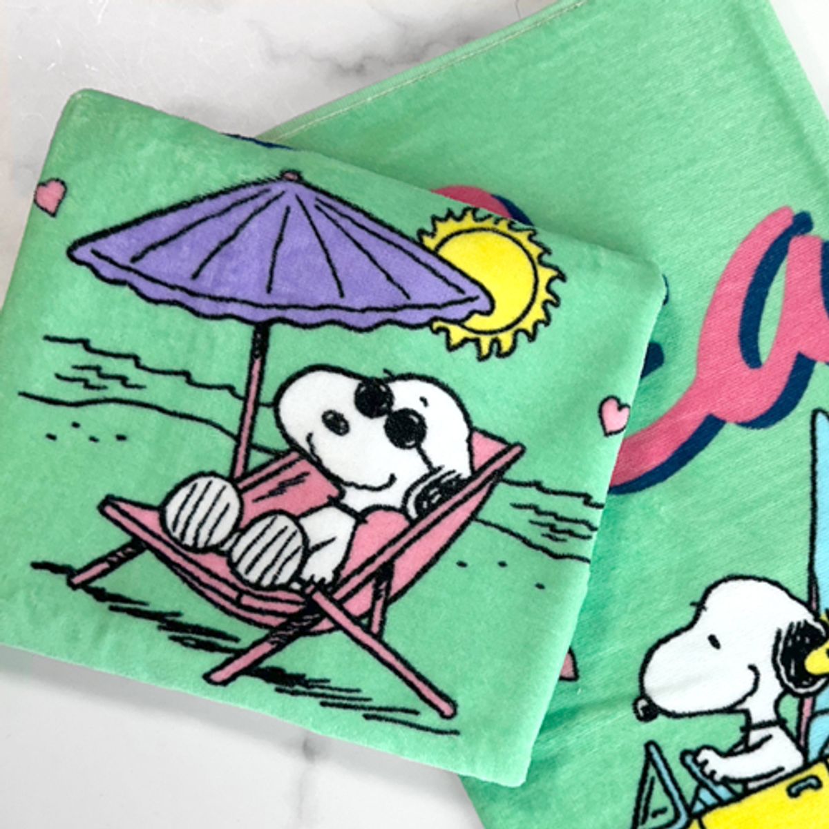송월타올(SONGWOL TOWEL) 스누피 비치 2매 기프트세트(베케이션50비치)