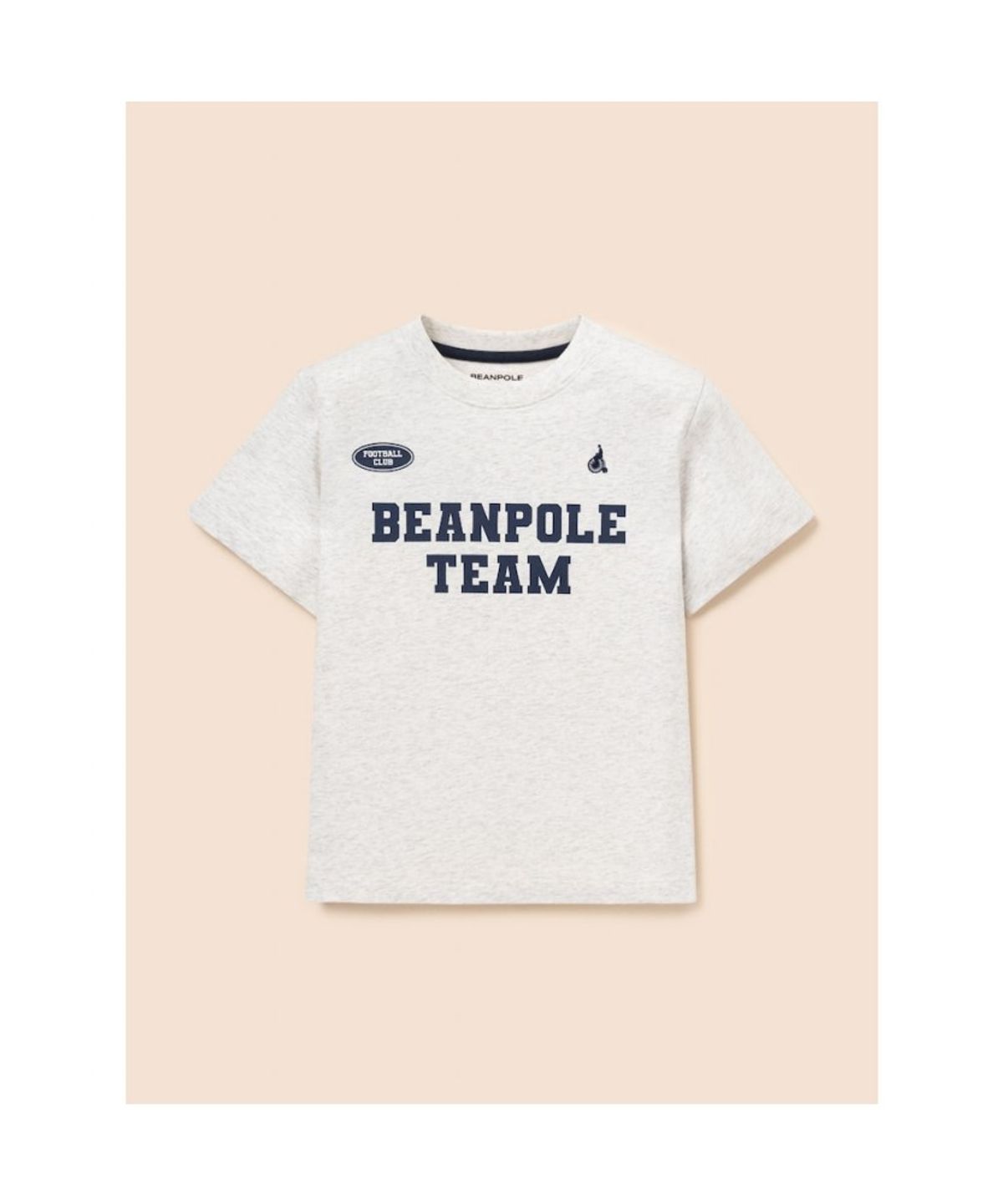 빈폴 키즈(BEANPOLE KIDS) BP FOOTBALL CLUB 라운드넥 그래픽 2PCS 상하 세트  라이트 그레이 (BI5642U922)