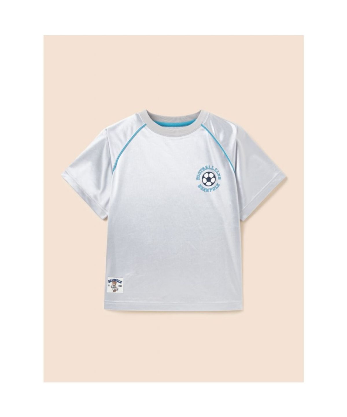 빈폴 키즈(BEANPOLE KIDS) BP FOOTBALL CLUB 메쉬 라글란 그래픽 티셔츠  라이트 그레이 (BI5642U942)