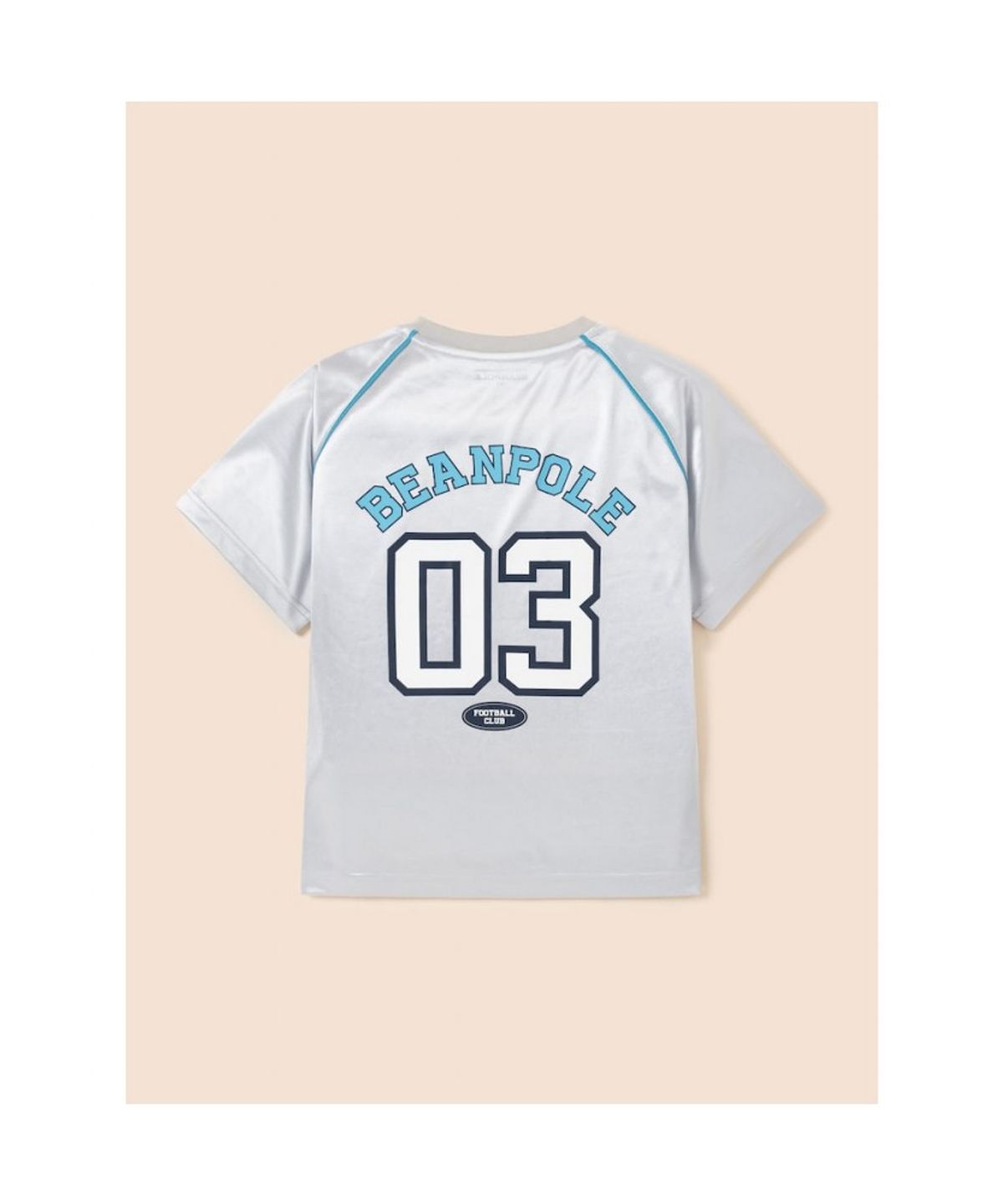 빈폴 키즈(BEANPOLE KIDS) BP FOOTBALL CLUB 메쉬 라글란 그래픽 티셔츠  라이트 그레이 (BI5642U942)