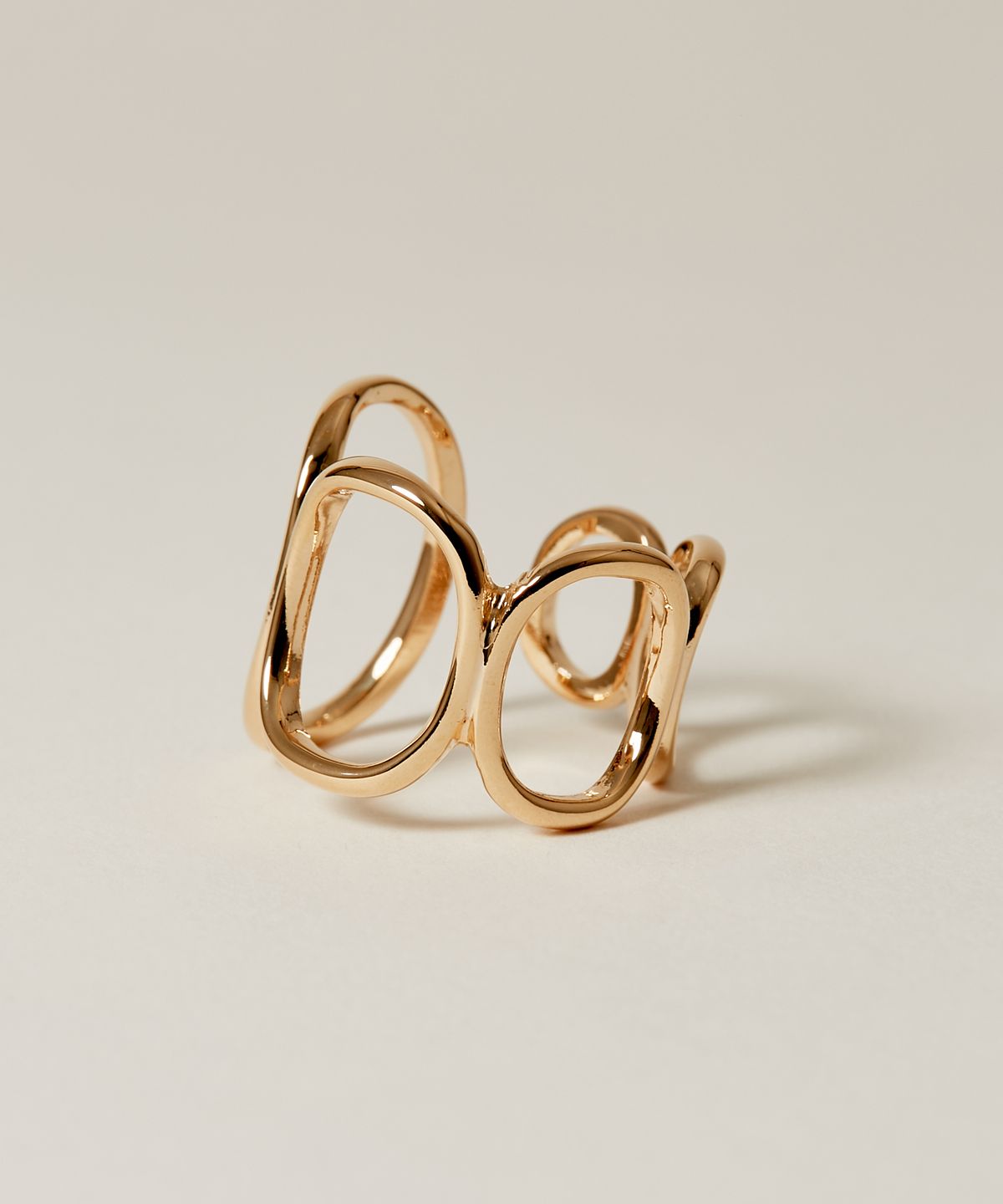 노비스도쿄(NOVICE TOKYO) 타원 체인 링 반지 Oval Chain Ring / Gold