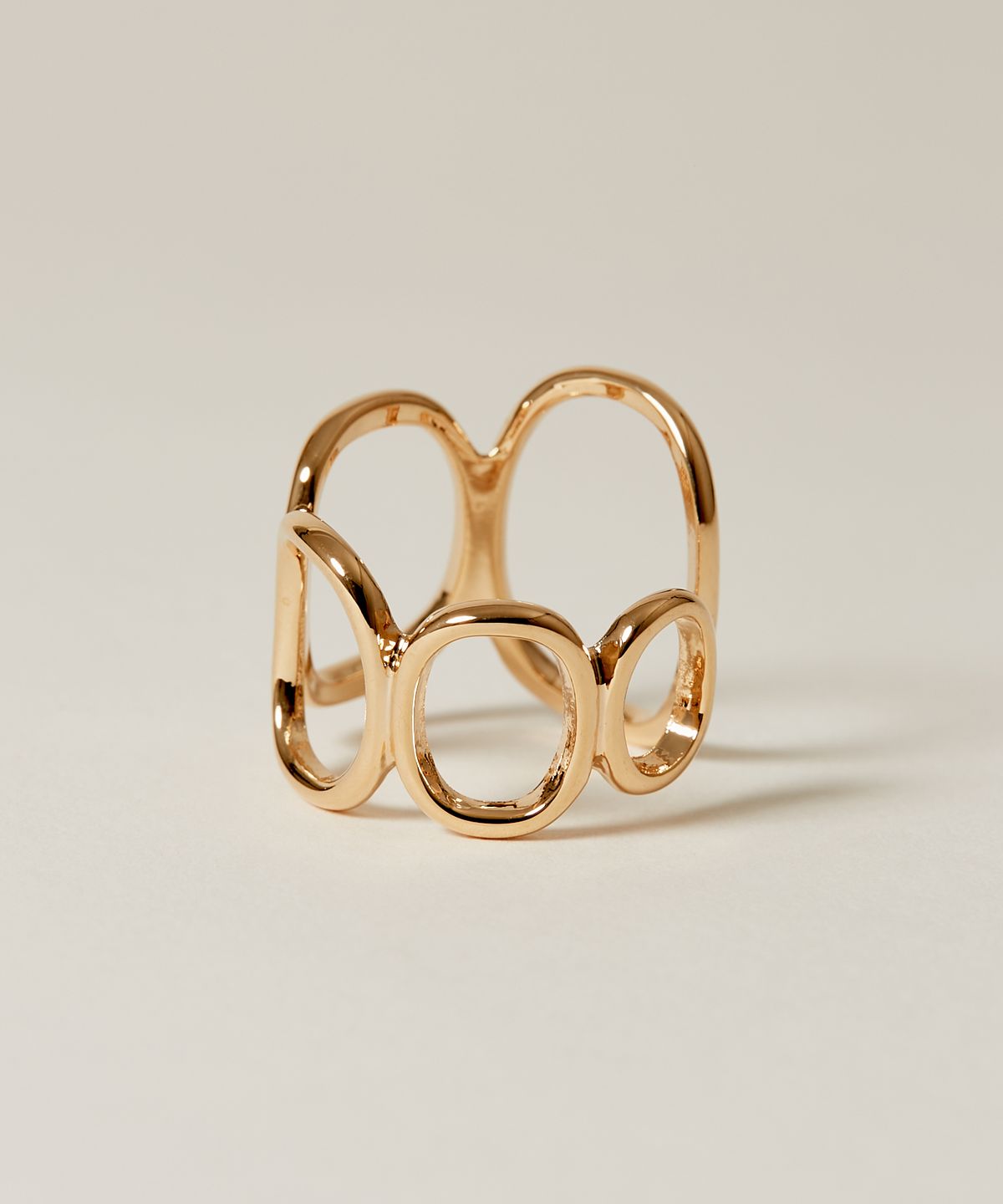 노비스도쿄(NOVICE TOKYO) 타원 체인 링 반지 Oval Chain Ring / Gold