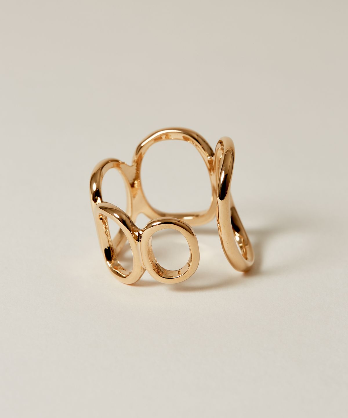 노비스도쿄(NOVICE TOKYO) 타원 체인 링 반지 Oval Chain Ring / Gold
