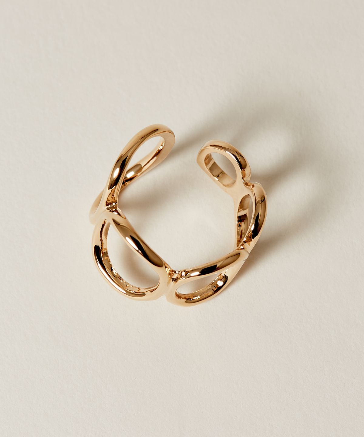 노비스도쿄(NOVICE TOKYO) 타원 체인 링 반지 Oval Chain Ring / Gold