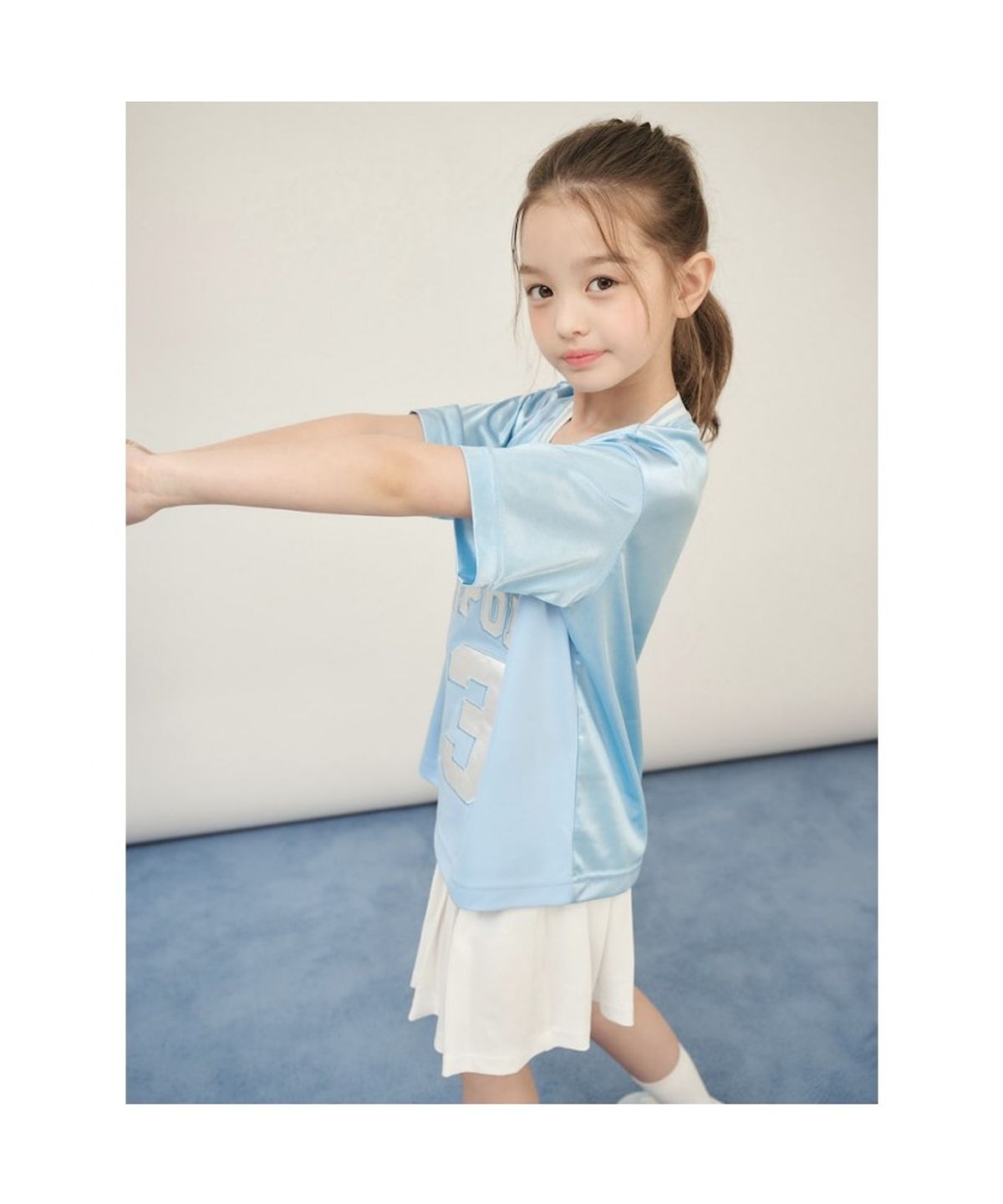 빈폴 키즈(BEANPOLE KIDS) BP FOOTBALL CLUB 메쉬 그래픽 티셔츠  스카이 블루 (BI5642U96Q)