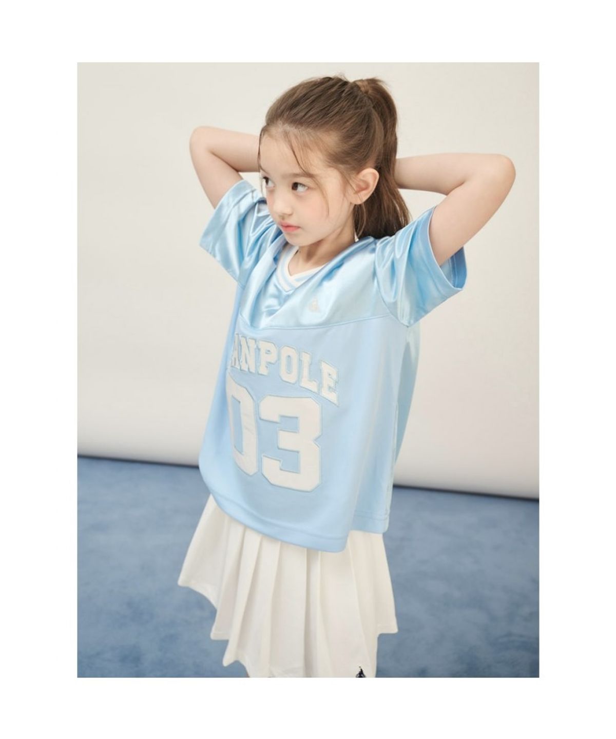 빈폴 키즈(BEANPOLE KIDS) BP FOOTBALL CLUB 메쉬 그래픽 티셔츠  스카이 블루 (BI5642U96Q)