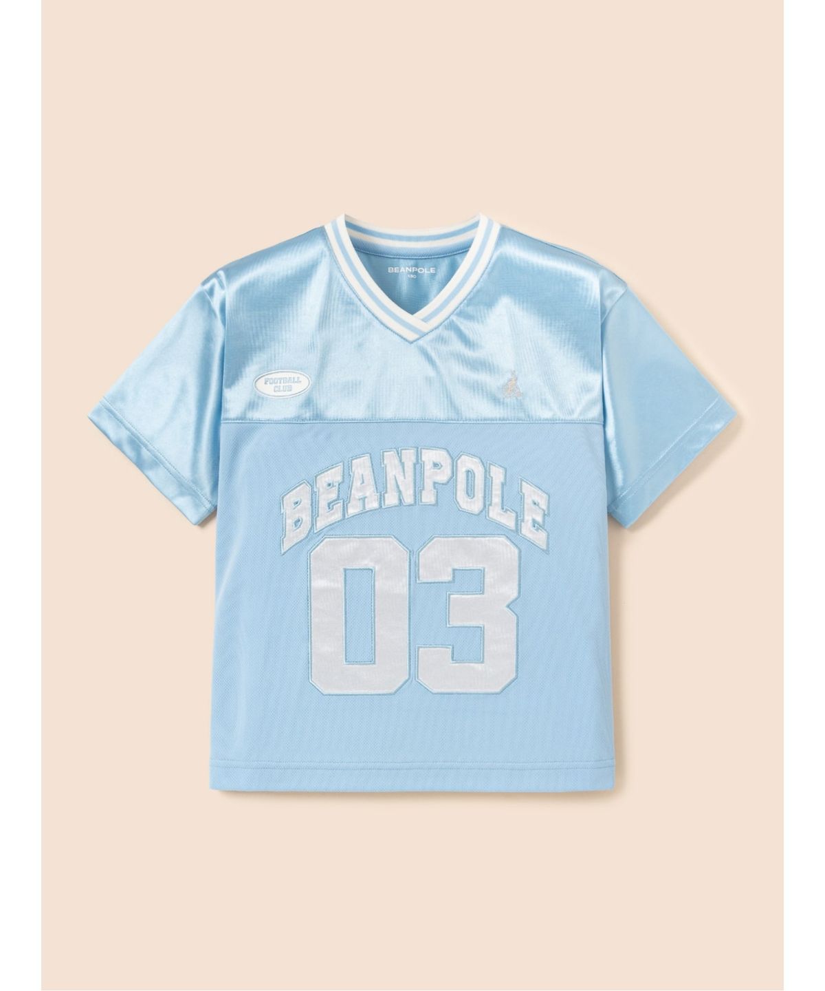 빈폴 키즈(BEANPOLE KIDS) BP FOOTBALL CLUB 메쉬 그래픽 티셔츠  스카이 블루 (BI5642U96Q)