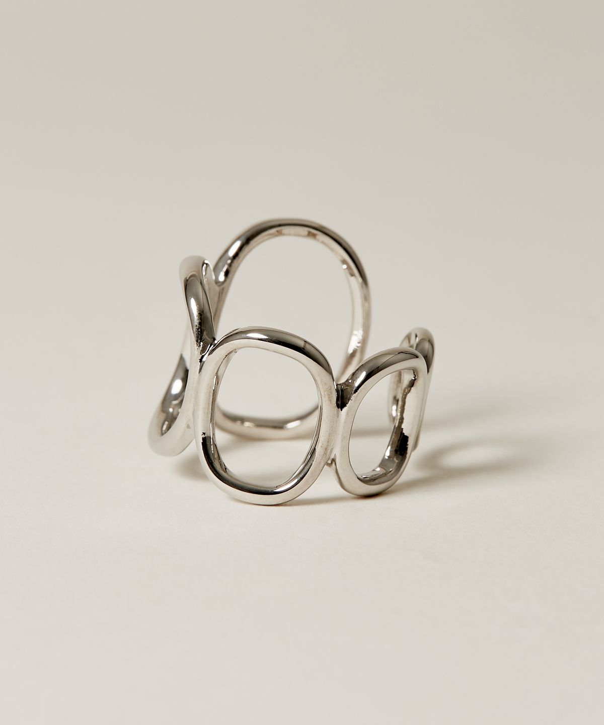 노비스도쿄(NOVICE TOKYO) 타원 체인 링 반지 Oval Chain Ring / Silver