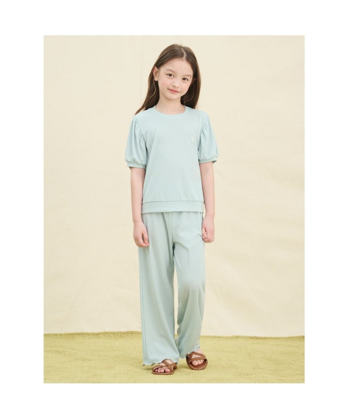 빈폴 키즈(BEANPOLE KIDS) 핫썸머 차르르 골지 투피스  라이트 그린 (BI5471G90L)
