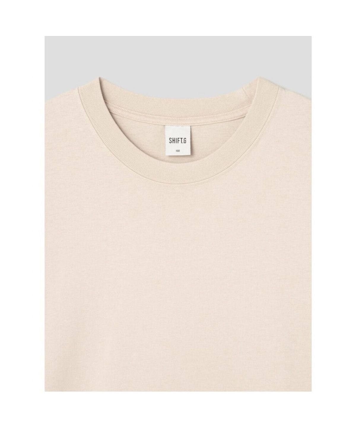 시프트지(SHIFT.G) Comfort Fit Round Tee  Beige