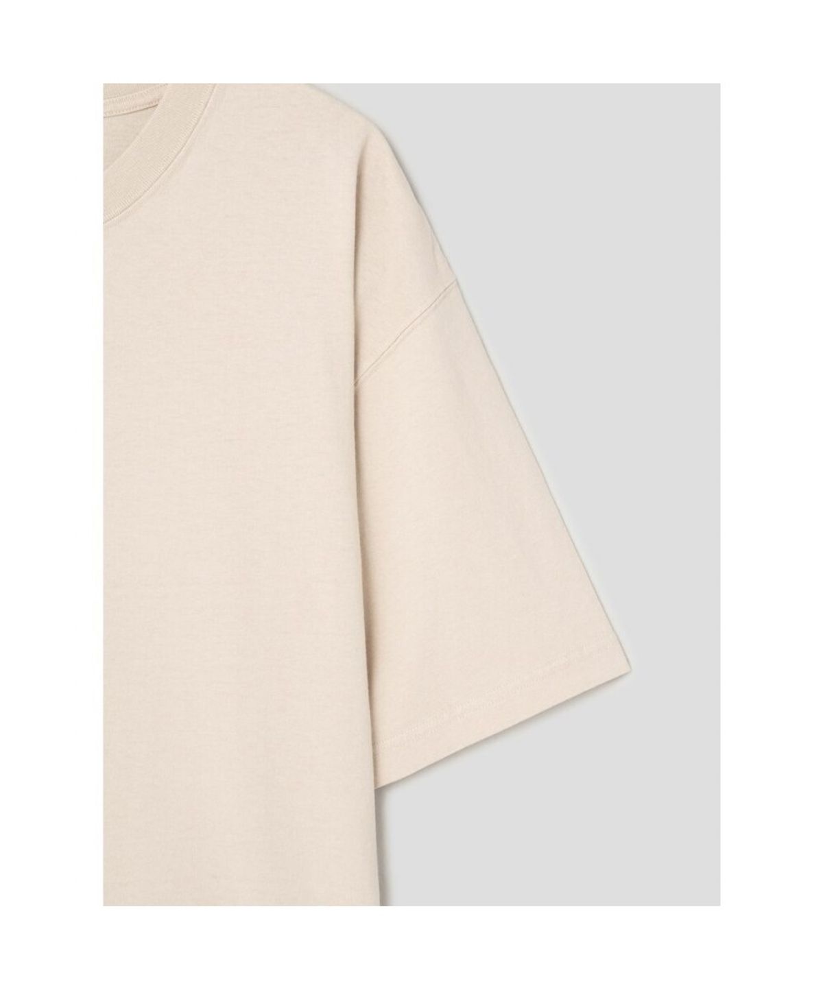 시프트지(SHIFT.G) Comfort Fit Round Tee  Beige