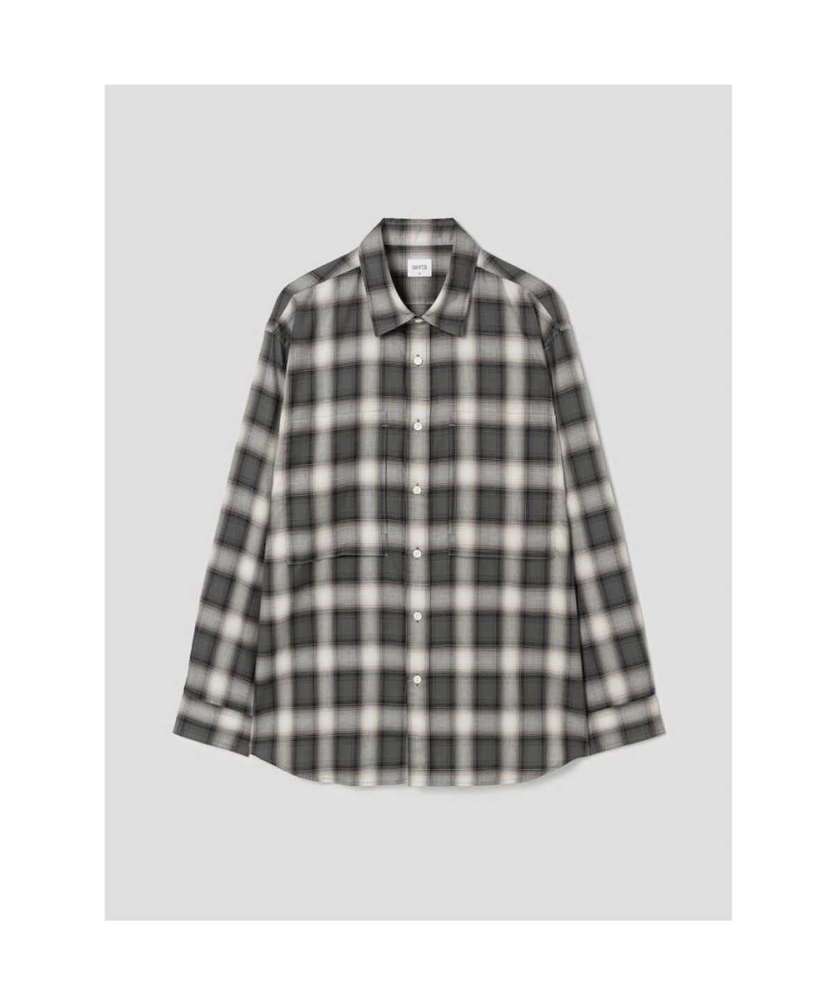 시프트지(SHIFT.G) Comfort Fit Ombre Check Shirt  Khaki