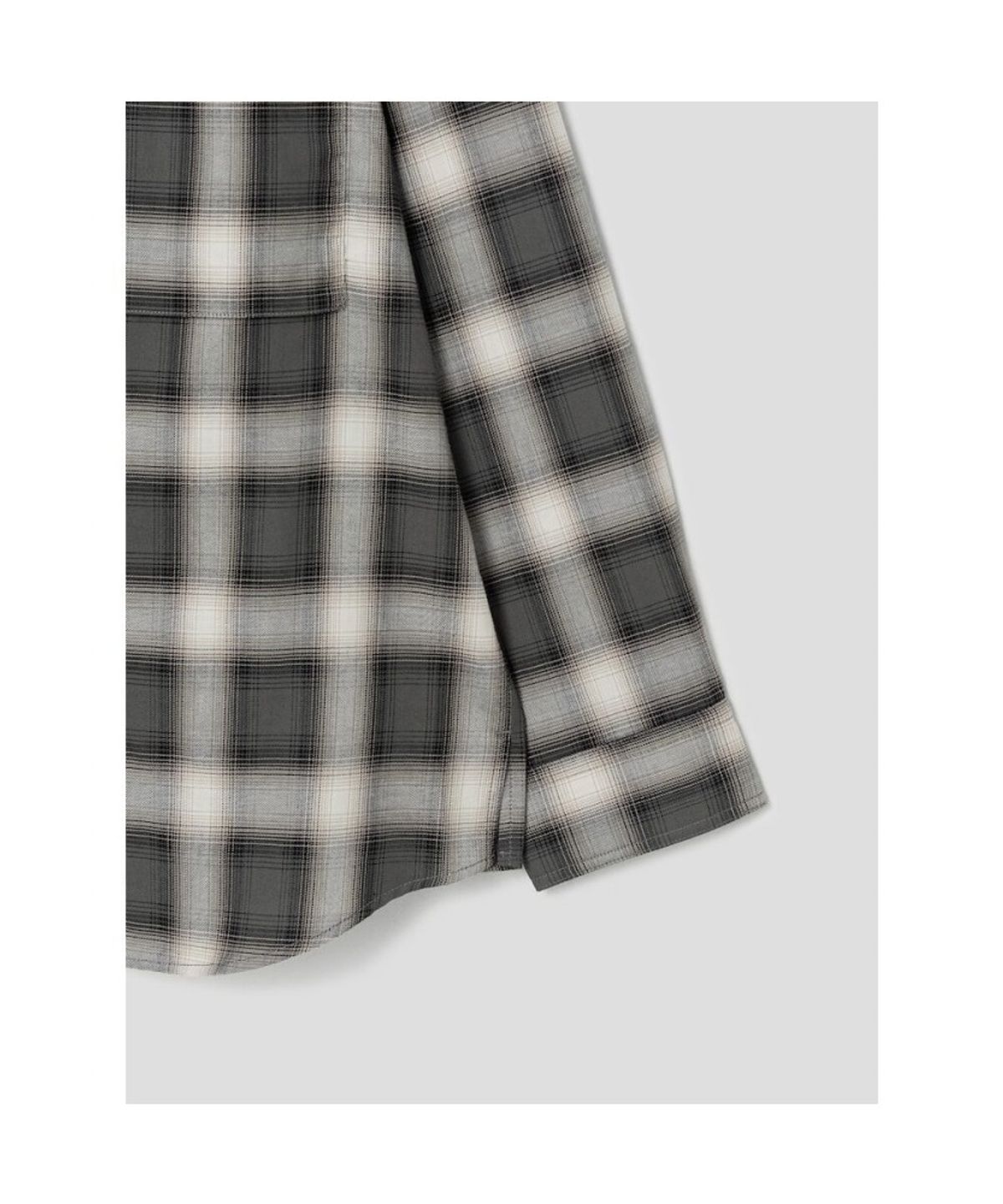 시프트지(SHIFT.G) Comfort Fit Ombre Check Shirt  Khaki