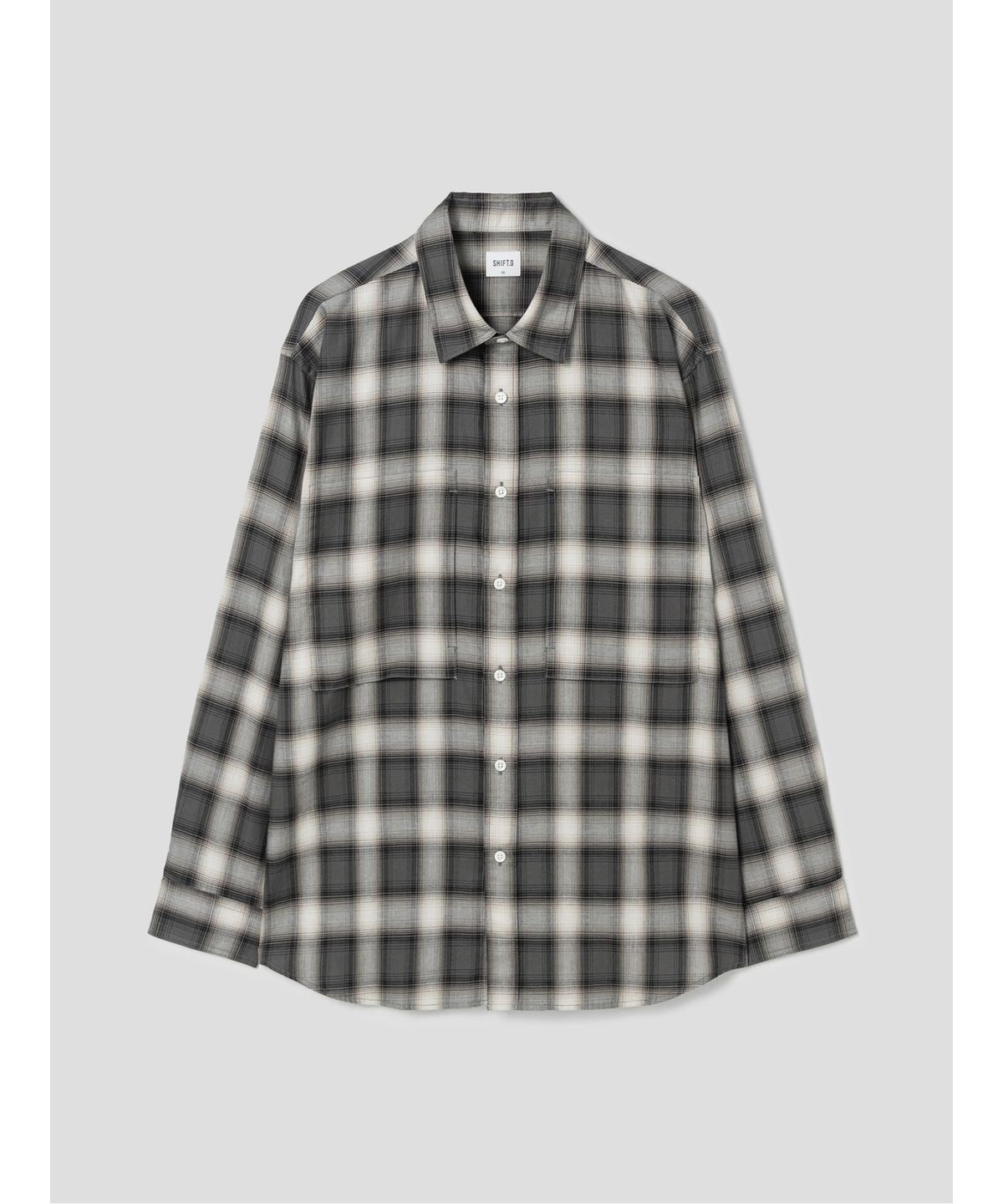 시프트지(SHIFT.G) Comfort Fit Ombre Check Shirt  Khaki