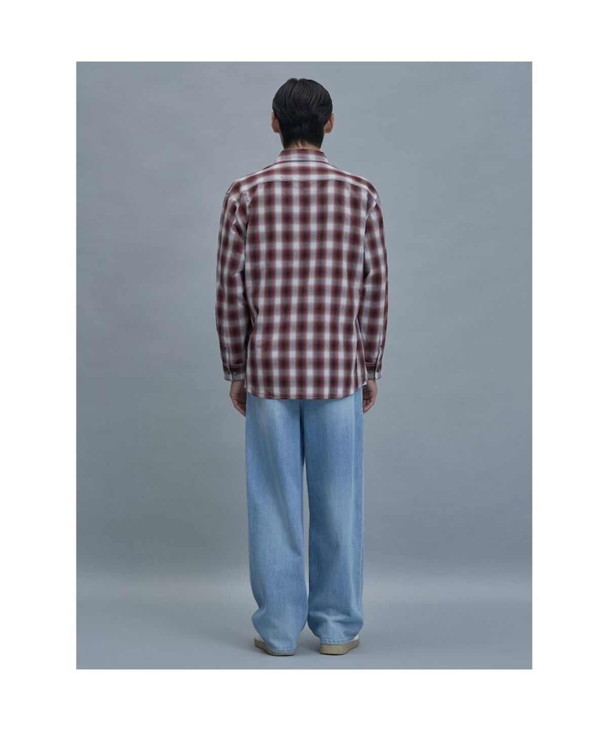 시프트지(SHIFT.G) Comfort Fit Ombre Check Shirt  Red