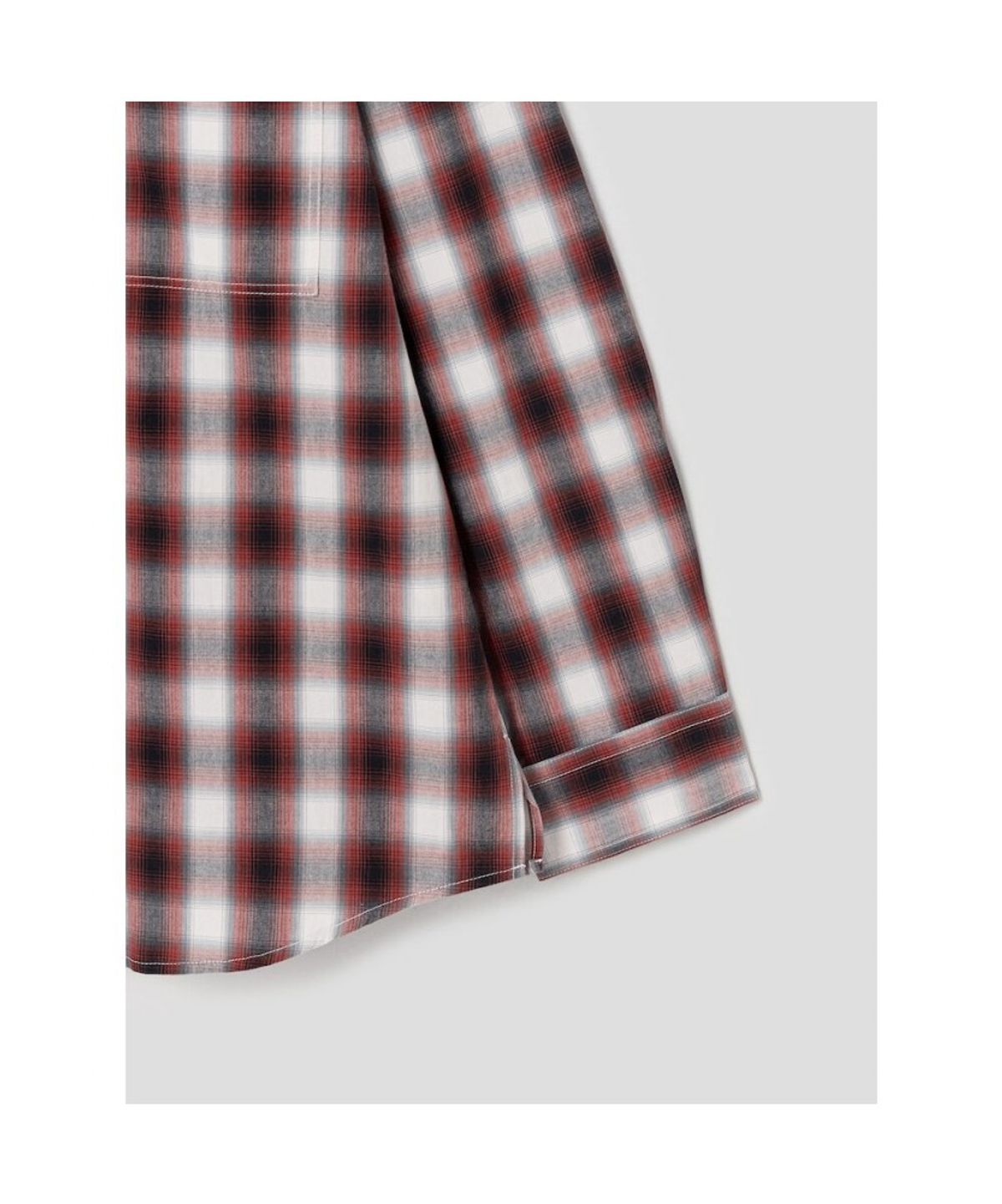 시프트지(SHIFT.G) Comfort Fit Ombre Check Shirt  Red