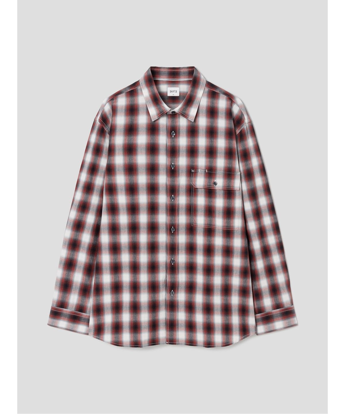 시프트지(SHIFT.G) Comfort Fit Ombre Check Shirt  Red
