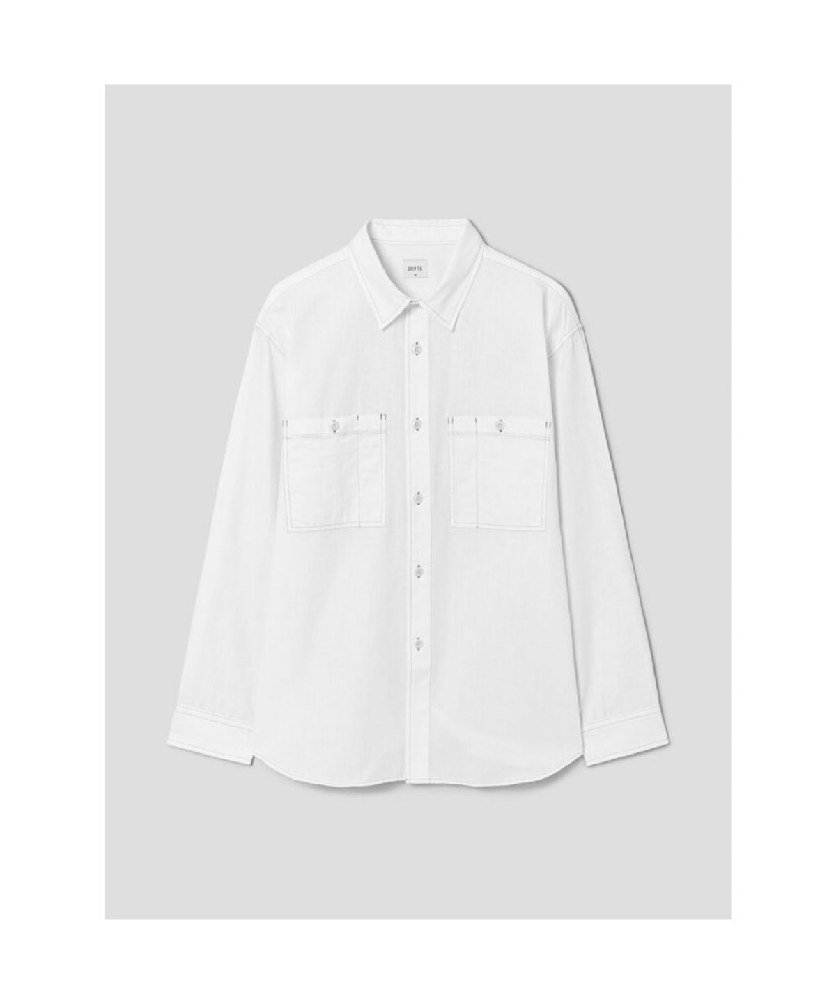 시프트지(SHIFT.G) Cotton Linen Work Shirt  White