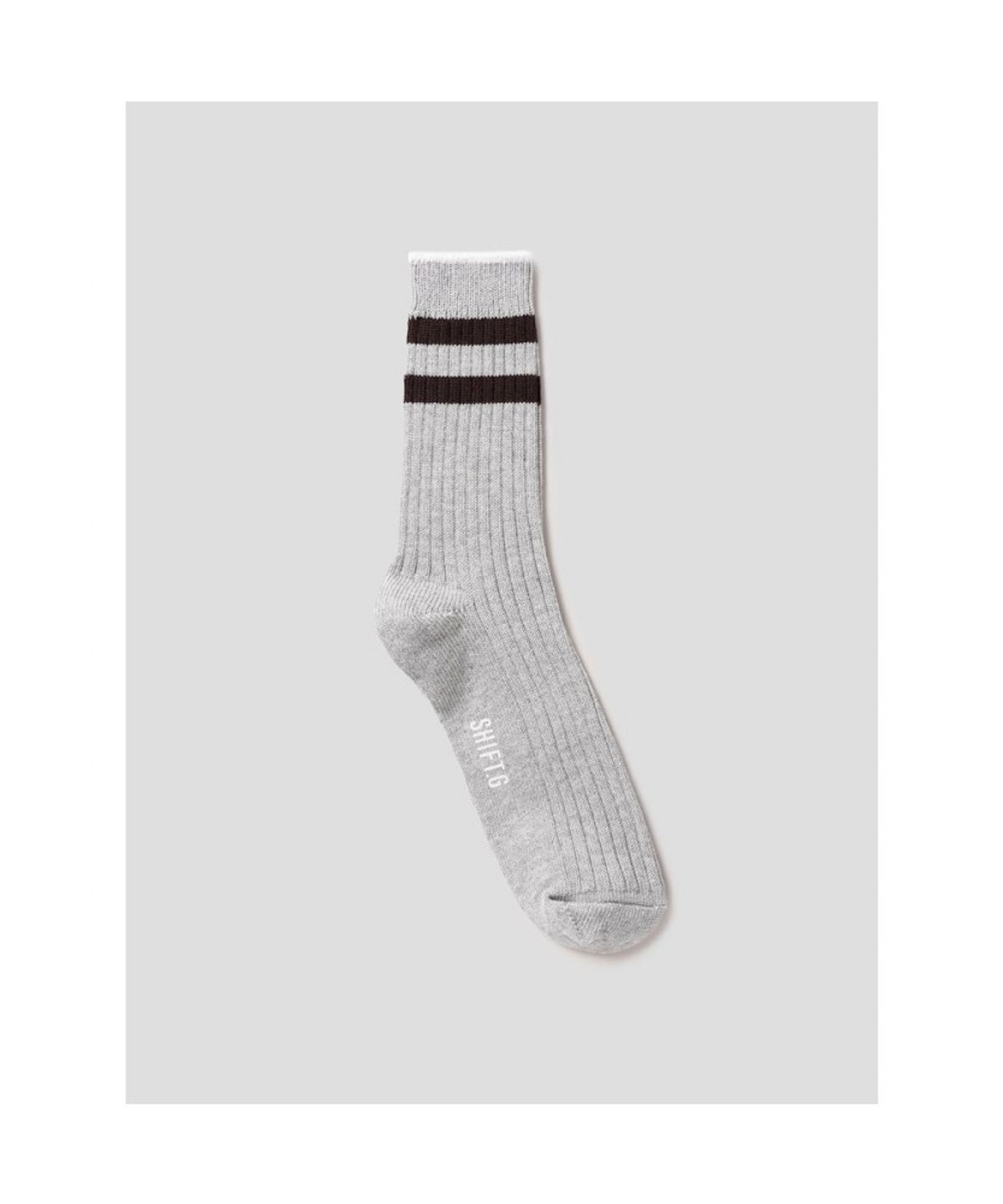 시프트지(SHIFT.G) Double Stripe Socks  Light Grey