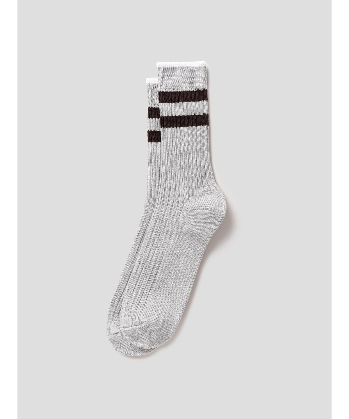 시프트지(SHIFT.G) Double Stripe Socks  Light Grey