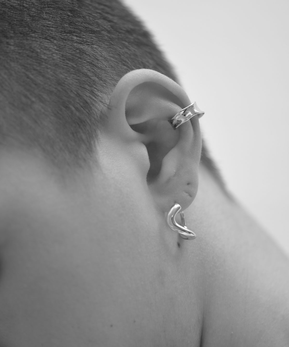 노비스도쿄(NOVICE TOKYO) 플리츠 이어커프 Pleat Ear Cuff / Silver