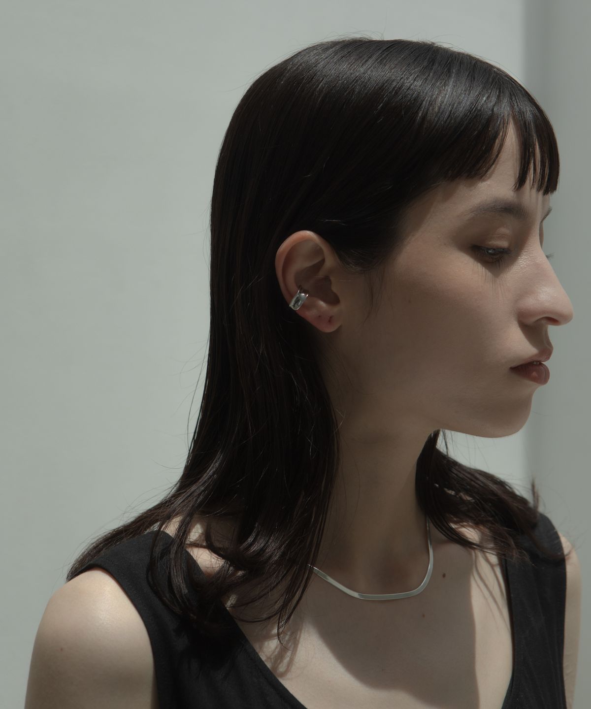 노비스도쿄(NOVICE TOKYO) 플리츠 이어커프 Pleat Ear Cuff / Silver