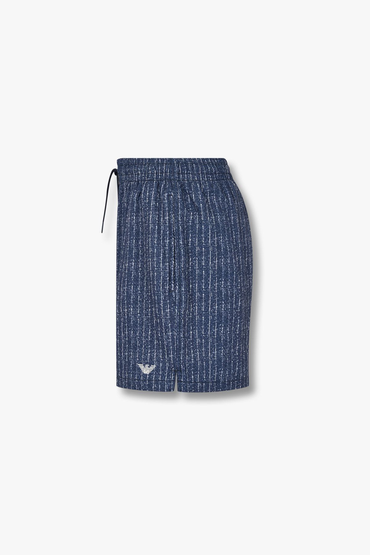 엠포리오 아르마니 언더웨어(EMPORIO ARMANI UNDERWEAR) 남성 스트라이프 패턴 스윔 쇼츠_블루 0815121014