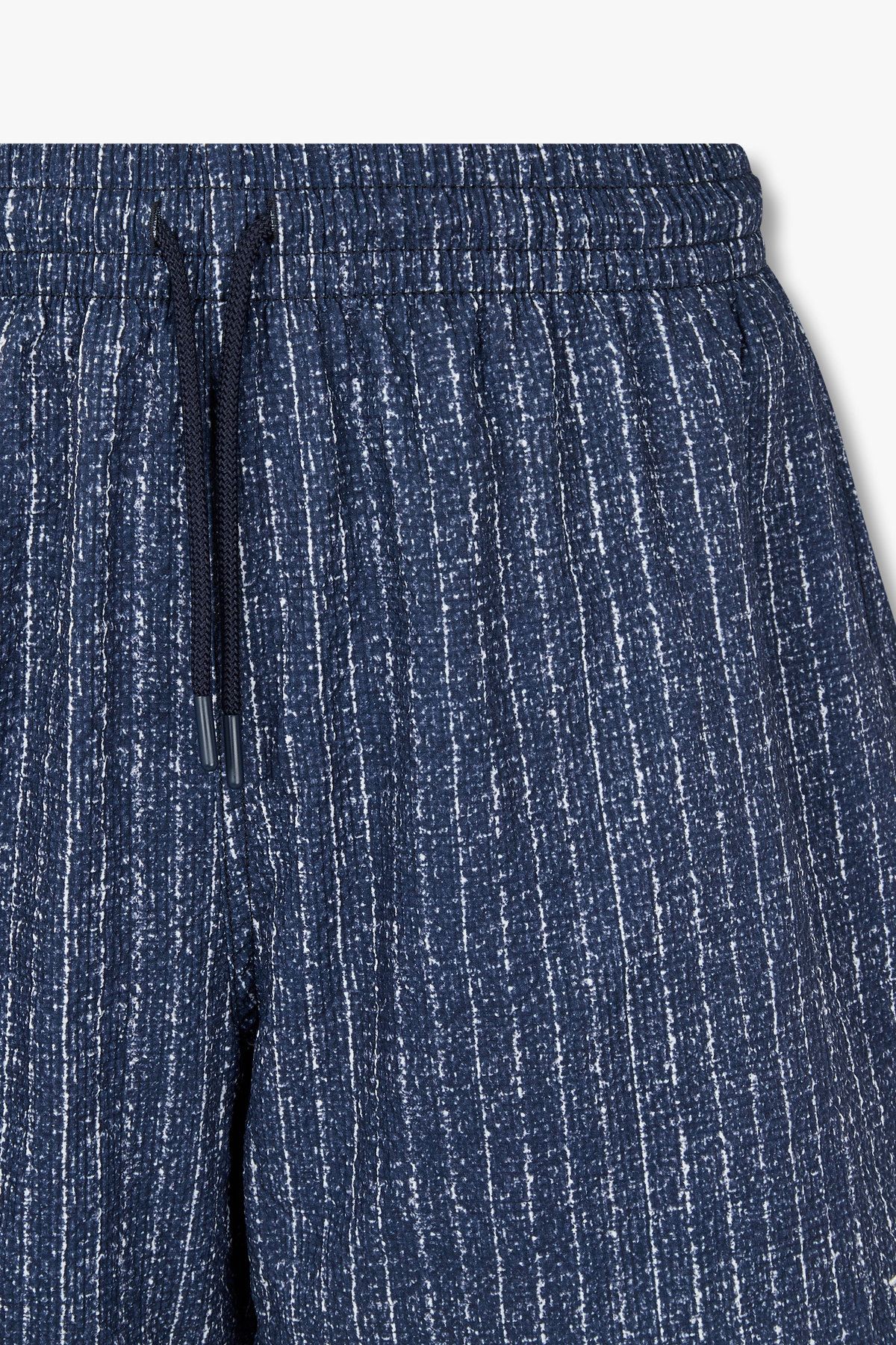 엠포리오 아르마니 언더웨어(EMPORIO ARMANI UNDERWEAR) 남성 스트라이프 패턴 스윔 쇼츠_블루 0815121014