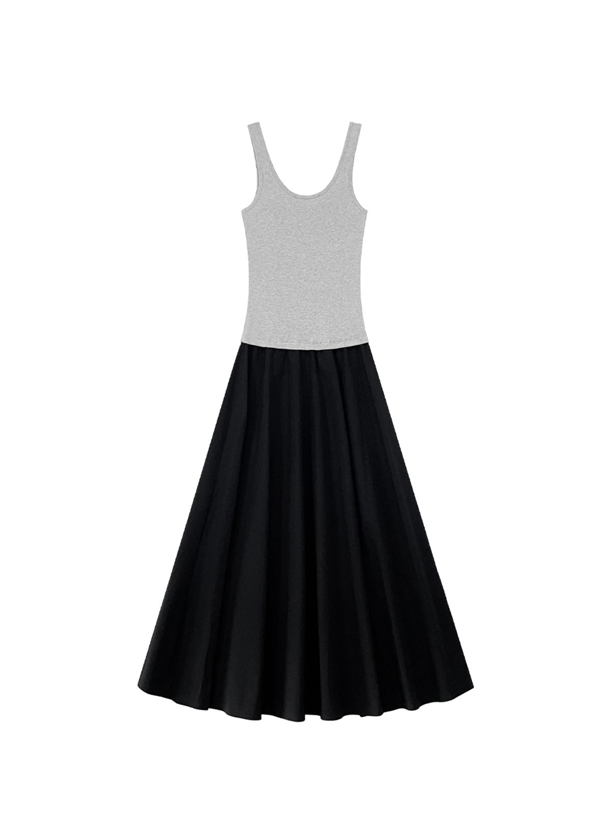 므아므(MMAM) Logo sleeveless layered dress