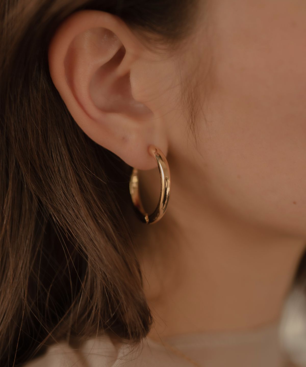 노비스도쿄(NOVICE TOKYO) 링 후프 피어스 Ring Hoop Pierce / Silver