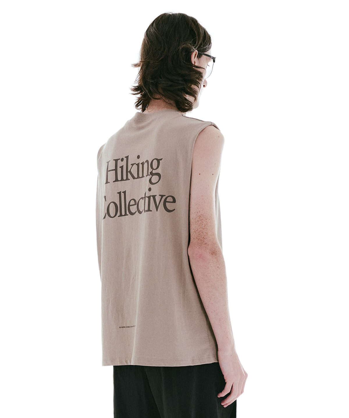 콜드웜(COLDWARM) Raw Cut Sleeveless (Khaki Beige)
