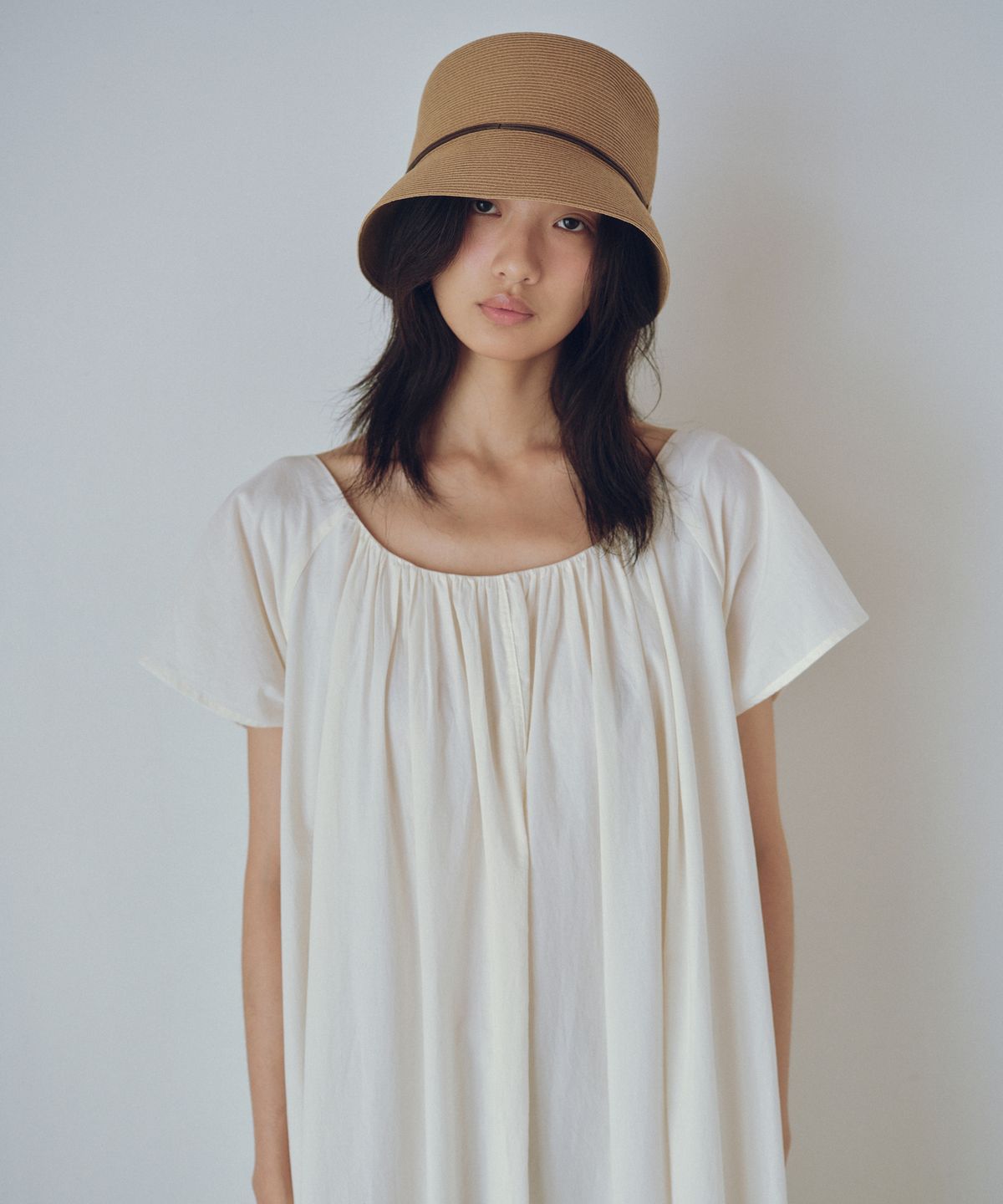 유라고(URAGO) Shirring string long dress